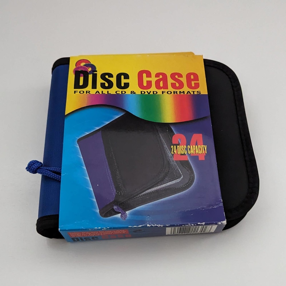 Black & Blue LHS Disc Case, 24 Capacity (for CD’s and DVD’s) - Movies, Games